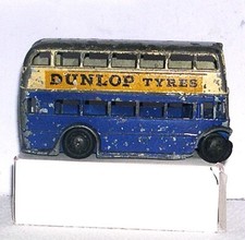 Dinky GB 29c prewar DD bus blu "DUNLOP TYRES" R & G@@D !, usado comprar usado  Enviando para Brazil