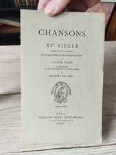 Livres anciens.chansons siecle d'occasion  Dinan
