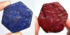 Safira azul natural e rubi vermelho minerado na Terra certificado cor áspera aprimorada comprar usado  Enviando para Brazil