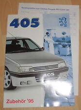 prospekt kfz reklame peugeot 405 zubehör + preisliste heft werbung 1995 auto comprar usado  Enviando para Brazil