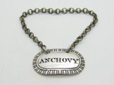 Etiqueta antiga de molho de anchova prata esterlina George III c1800 Phipps & Robinson comprar usado  Enviando para Brazil