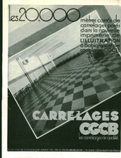 Publicité ancienne carrelages d'occasion  France