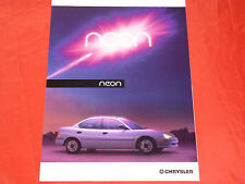 CHRYSLER Neon Typ PL SE LE LX Prospekt Brochure Depliant Folleto von 1993 comprar usado  Enviando para Brazil