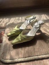 Lime green satin for sale  NAIRN
