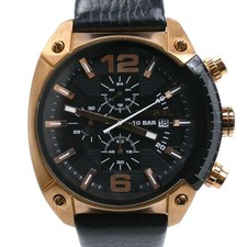 Relógio masculino Diesel Overflow Dz-4297 quartzo mostrador preto pulseira preta usado comprar usado  Enviando para Brazil