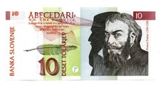 Slovenia banconota tolarjev usato  Vittorio Veneto