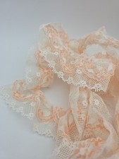 Renda de costura vintage creme pêssego rosa 2 camadas aprox 4 jardas 1,75" artesanato com babados  comprar usado Renda de costura vintage creme pêssego rosa 2 camadas aprox 4 jardas 1,75" artesanato com babados  comprar usado  Enviando para Brazil