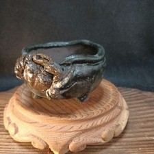 Usado, Mini vaso de bonsai escultura de caranguejo pequeno formato de arte japonesa recipiente de árvore em miniatura comprar usado  Enviando para Brazil