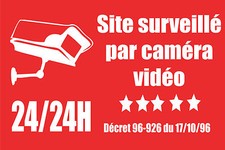 Panneau site surveillé d'occasion  Marennes