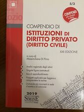 Compendio istituzioni diritto usato  Carpi