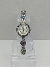 Relógio Feminino Vivani 22mm Tom Prata Cristais Bling Pulseira de Strass Nova Bateria comprar usado  Enviando para Brazil