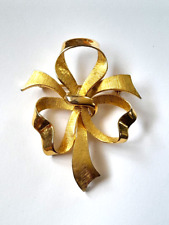 Goldtone bow brooch for sale  STOURBRIDGE