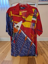 Camisa polo vintage anos 90 por Ralph Lauren acampamento tamanho M tripulação/rema arte  comprar usado  Enviando para Brazil