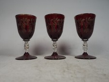 Moser ruby glasses for sale  STOKE-ON-TRENT
