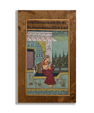 Ragni Portrait De Pigeon Pampering Peinture Miniature Fait Main 8,6 X 6 Po comprar usado  Enviando para Brazil