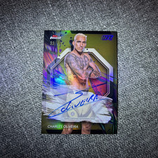 2024 Topps Finest UFC Charles Oliveira ouro autografado /50 33/50 comprar usado  Enviando para Brazil