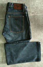 Usado, EMPORIO ARMANI JUDE SEXY FIT JEANS AZUL TAMANHO: 32" CINTURA x 32" PERNA INTERNA (ITÁLIA) comprar usado  Enviando para Brazil