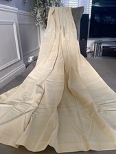 Cream velour velvet for sale  LEICESTER