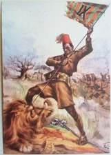 Cartolina battaglione arabo usato  Roma