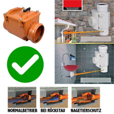 Rückstauklappe 100 125 gebraucht kaufen  Bad Rappenau
