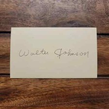 Walter johnson signed for sale  Crossville