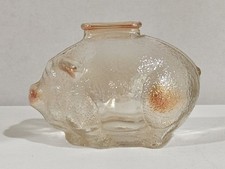 Vintage ~ Banco de Moedas de Porco de Vidro ~ Vidro Texturizado comprar usado Vintage ~ Banco de Moedas de Porco de Vidro ~ Vidro Texturizado comprar usado  Enviando para Brazil