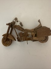 Motocicleta vintage de madeira feita à mão para decoração de casa, usado comprar usado  Enviando para Brazil