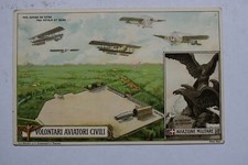 Cartolina volontari aviatori usato  Milano