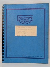 Mattison parts catalog for sale Mattison parts catalog for sale  Chicago