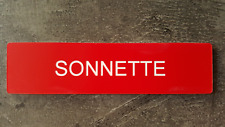 Plaque gravée sonnette d'occasion  Haute-Rivoire