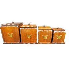 Wood canister set for sale  Amarillo