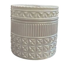 Frasco com tampa de vela vazio azul Capri 11 oz opala branca vidro facetado dourado faça você mesmo comprar usado  Enviando para Brazil