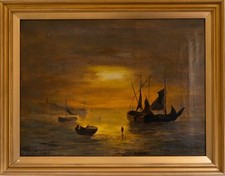 Victorian oil canvas for sale  GRAVESEND