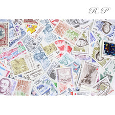 Lot 200 timbres d'occasion  Brignais