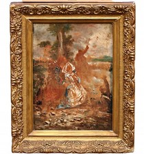 Wilfrid Constant BEAUQUESNE (1847-1913) scena wojenna, XIX-wieczny obraz olejny na sprzedaż  PL