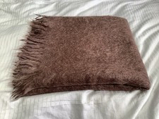 Mohair brown fringed for sale  HUDDERSFIELD