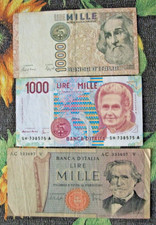 Tris banconote 1000 usato  Grugliasco