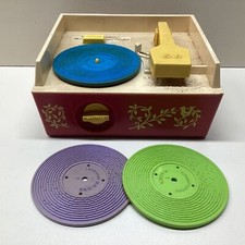Caixa de música Fisher Price toca-discos, com 3 'gravações', estado de funcionamento TA#762 comprar usado  Enviando para Brazil