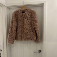 Woman pink faux for sale  ABERTILLERY