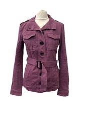 Purple cotton jacket for sale  HORSHAM