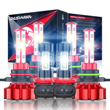 Kit combo 6X BRIGHTEST 9005 9006 H11 farol de LED lâmpada de neblina feixe alto baixo comprar usado  Enviando para Brazil