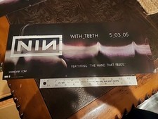 Pôster promocional NIN Nine Inch Nails With Teeth lançamento CD/Álbum 8x20 comprar usado  Enviando para Brazil