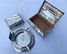 Versilbertes raucherset teilig gebraucht kaufen  Drensteinfurt