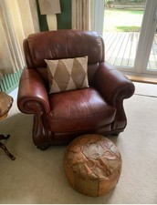 Leather arm chair for sale  MAIDSTONE