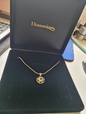 Diamonique halskette silber gebraucht kaufen  Sarstedt