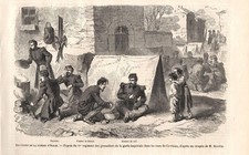 Stampa antica battaglia usato  Lecco