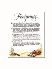 Footprints sand christian for sale  Springdale