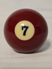 Bola de bilhar vintage marrom #7 sólida 2 1/4" individual para substituição ou faça você mesmo comprar usado  Enviando para Brazil