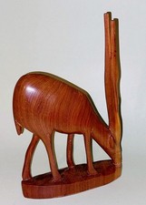 Vintage wooden antelope for sale  FELIXSTOWE