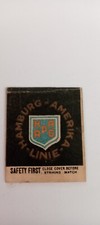 Safety First Hamburg America Shipping Line Part Early Matchcover  comprar usado  Enviando para Brazil